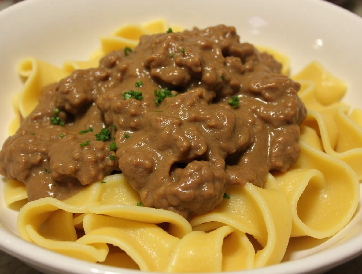 Beef Stroganoff with Buttered Noodles is delicious. Beef Stroganoff with Buttered Noodles is delicious. img 18