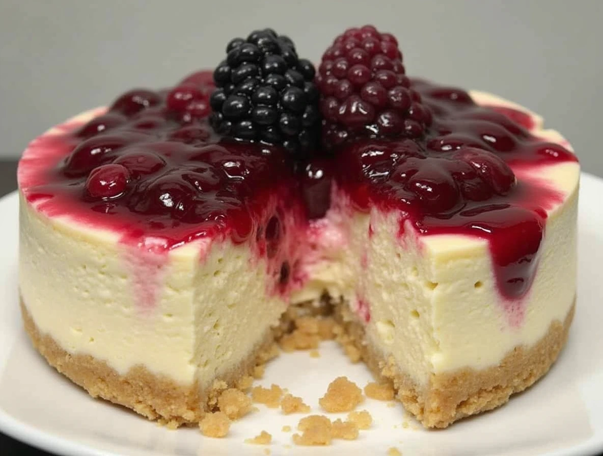 Creamy No-Bake Cheesecake with Berries is Delicious! img 3 1