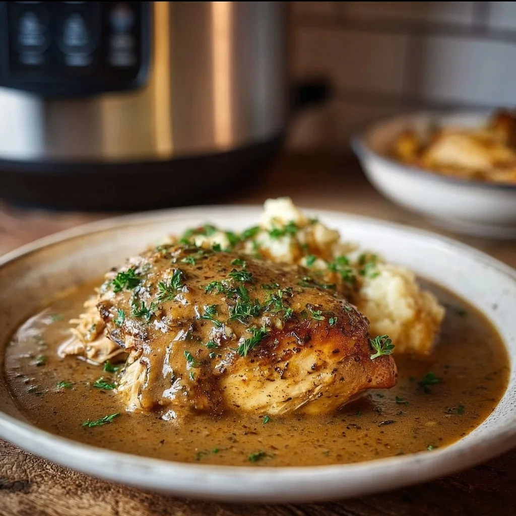 Crockpot Chicken and Gravy chicken and gravy Crockpot Chicken and Gravy