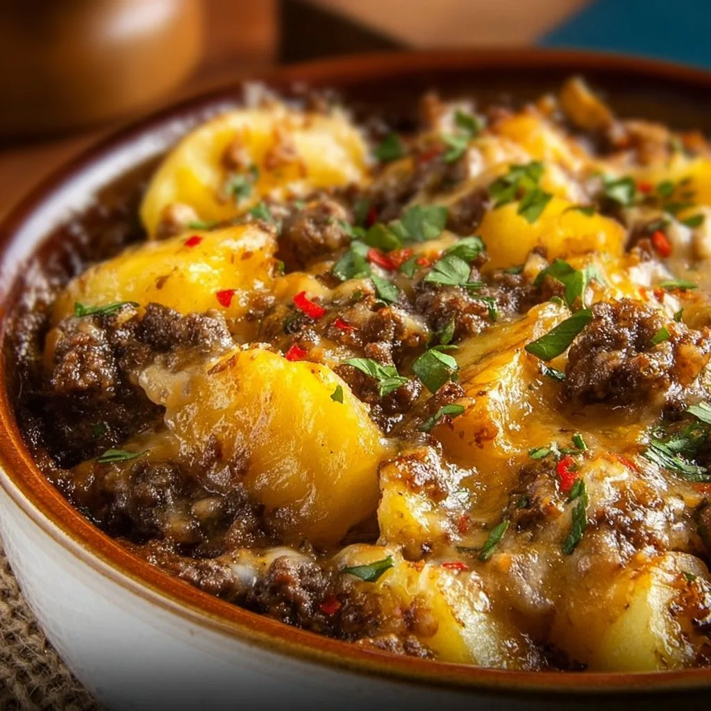 Crockpot Hamburger Potato Casserole