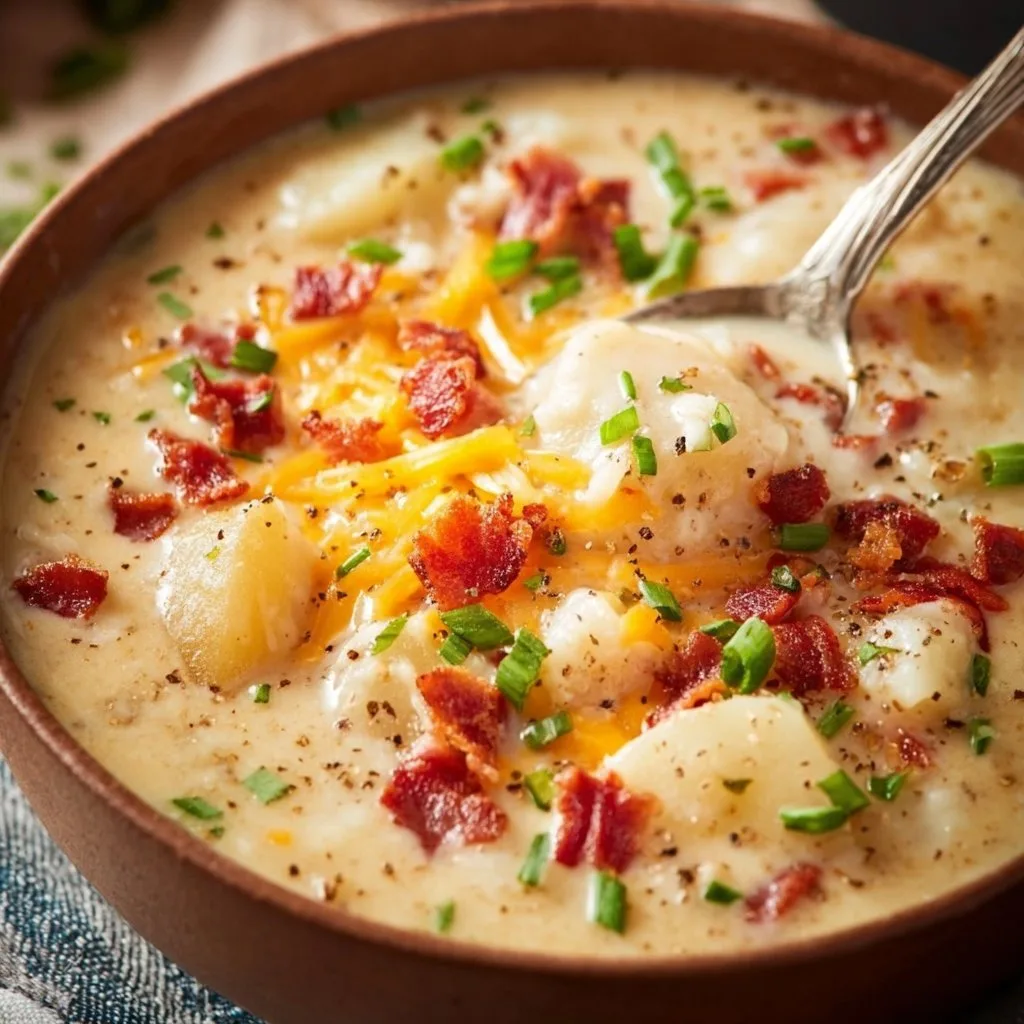 Crockpot Potato Soup (Frozen Potatoes)