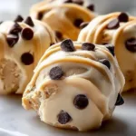 Frozen Greek Yogurt Peanut Butter Bites on a serving plate