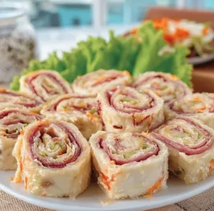 Italian Pinwheels filled with fresh ingredients, perfect for appetizers.