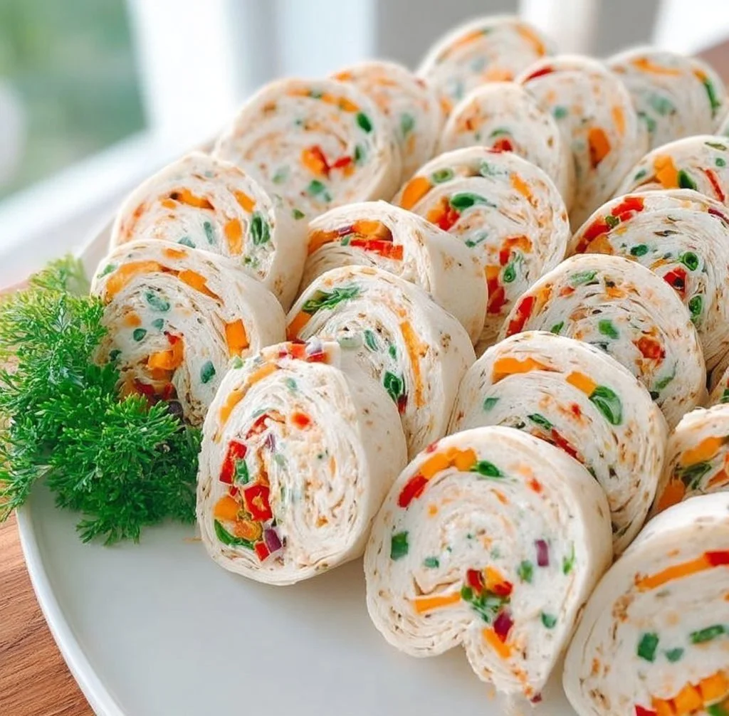 Veggie Tortilla Roll Ups veggie tortilla Colorful veggie tortilla roll ups filled with fresh vegetables and herbs