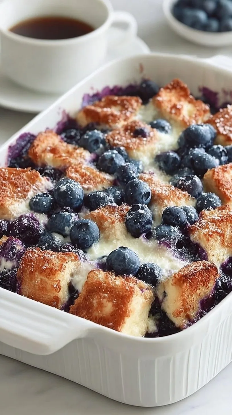 Quick Blueberry French Toast Casserole blueberry french toast Quick Blueberry French Toast Casserole