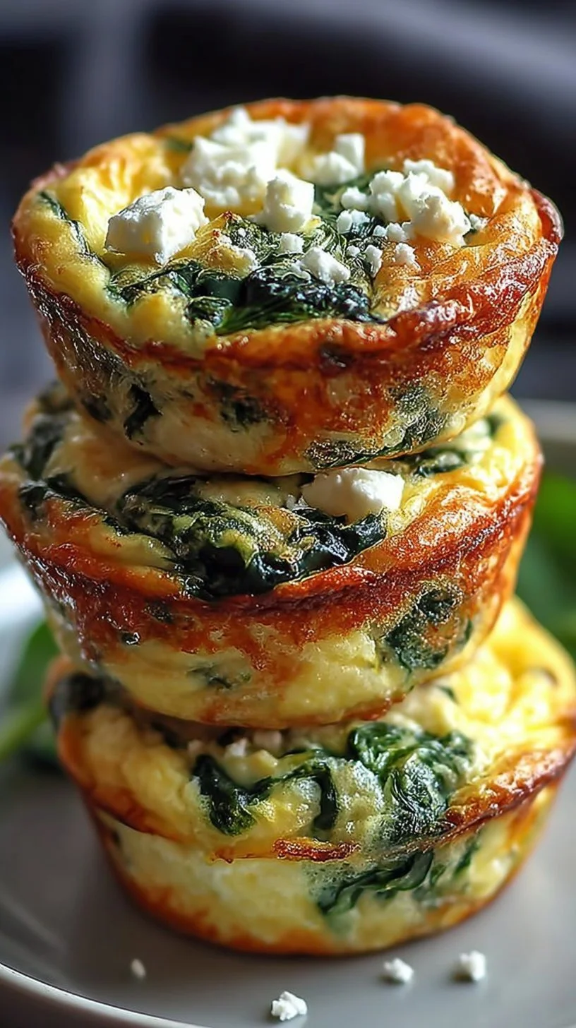 Egg Muffins with Spinach and Feta egg muffins Savory egg muffins with spinach and feta cheese, perfect for a nutritious breakfast.