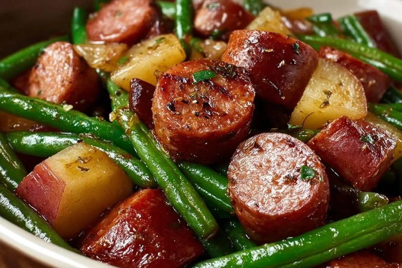 Crockpot Kielbasa and Green Beans Crockpot Kielbasa Crockpot Kielbasa and Green Beans