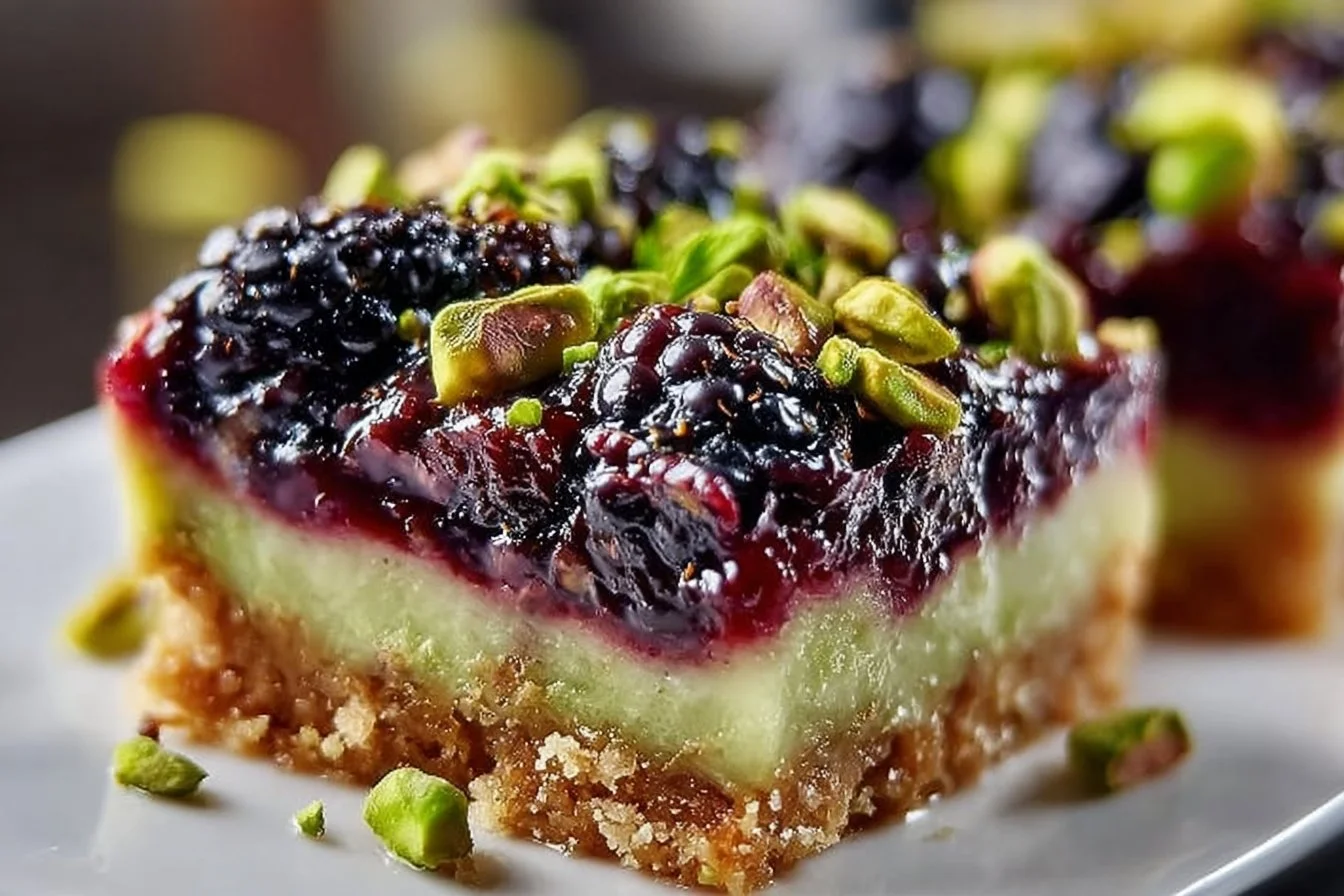 Blackberry Pistachio Dream Bars: Irresistible Homemade Bliss Blackberry Pistachio Dream Bars Blackberry Pistachio Dream Bars: Irresistible Homemade Bliss
