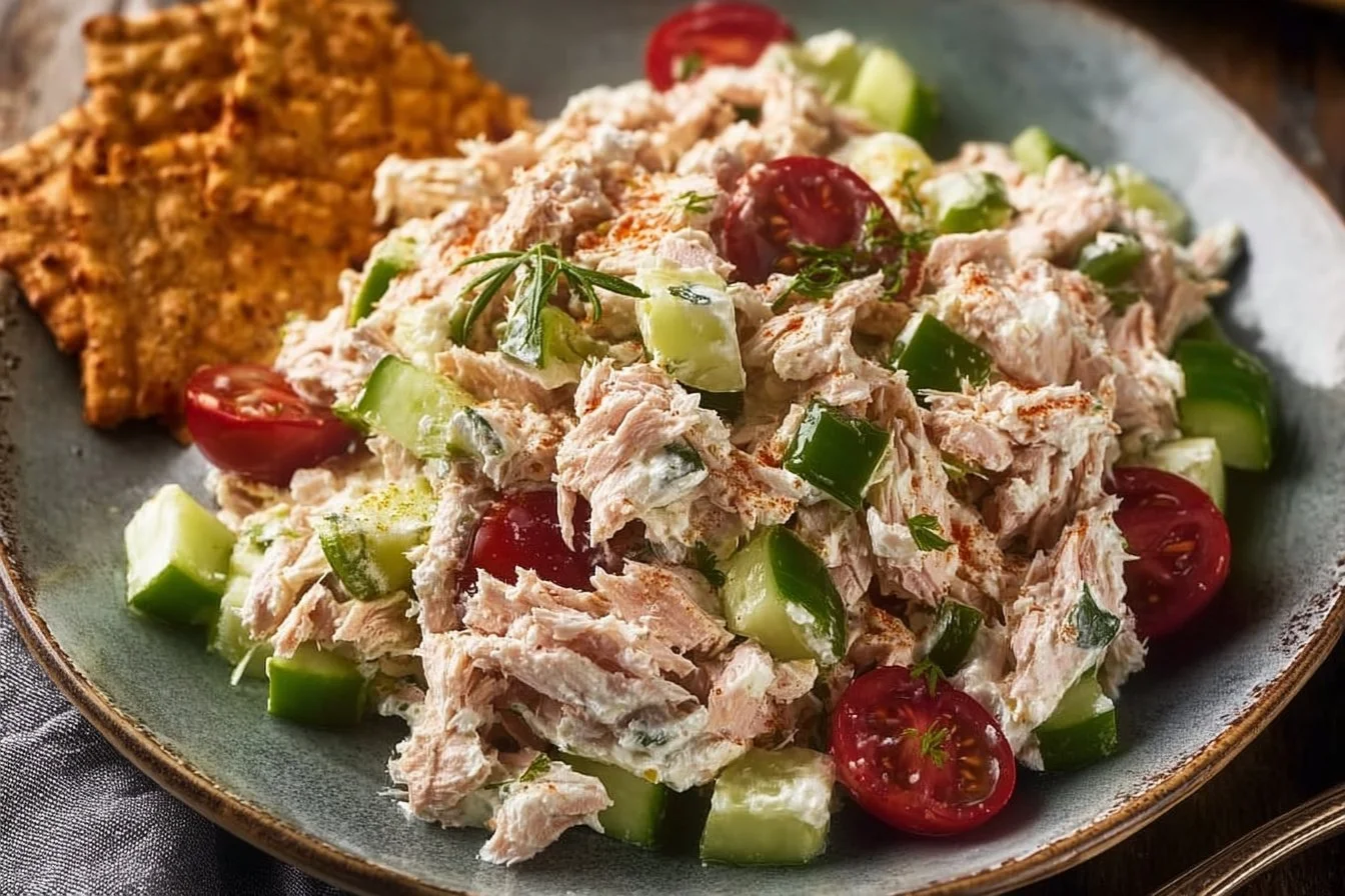 Blended Cottage Cheese Tuna Salad
