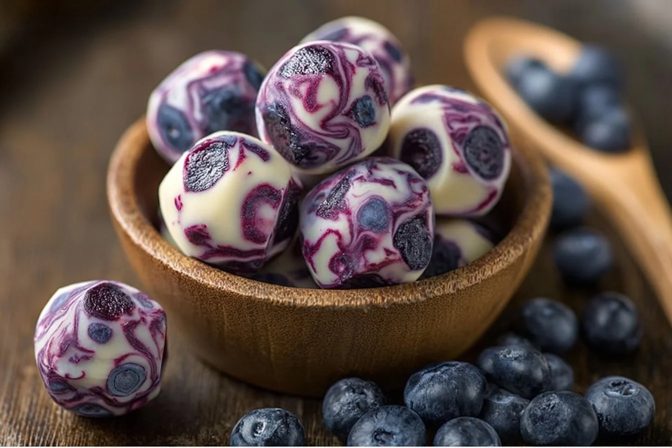 Blueberry Greek Yogurt Bites | Healthy Morning Bites Snack