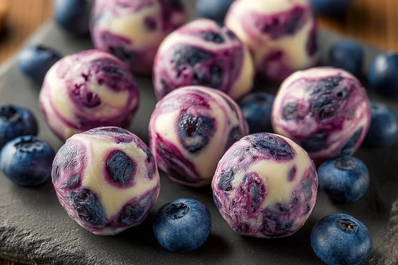 Blueberry Greek Yogurt Bites | Healthy Morning Bites Snack