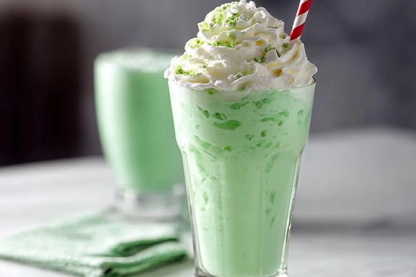 Copycat Shamrock Shake Shamrock Shake Homemade Copycat Shamrock Shake with whipped cream and mint