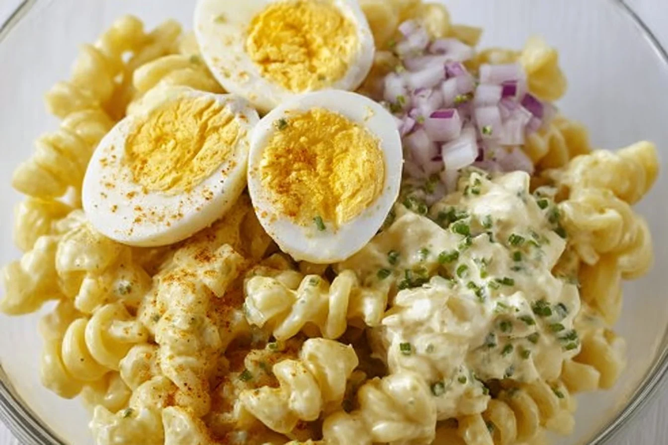 Deviled Egg Pasta Salad
