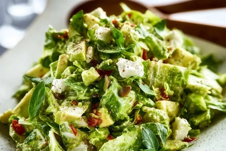 Vibrant Green Goddess Salad with fresh greens and herbs