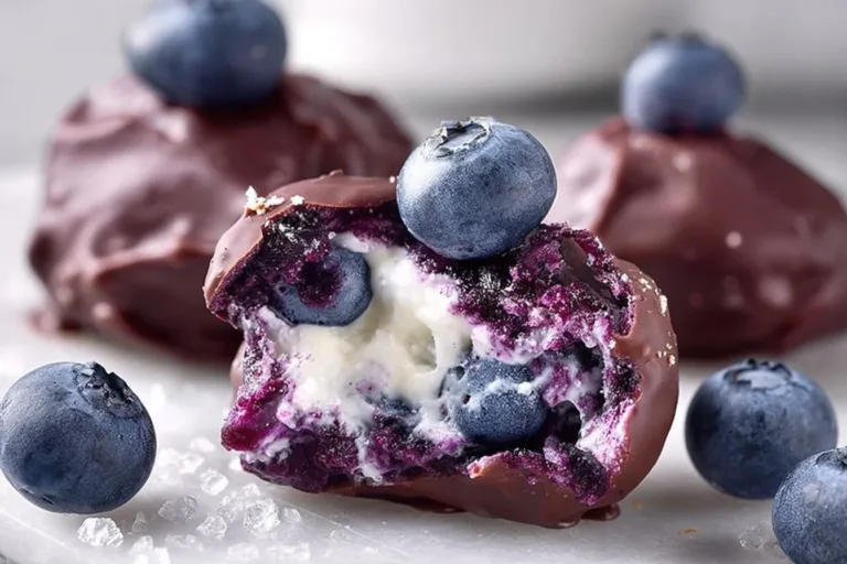 Healthy Frozen Blueberry Yogurt Clusters blueberry yogurt bites Healthy frozen blueberry yogurt clusters drizzled with fruit and nuts.