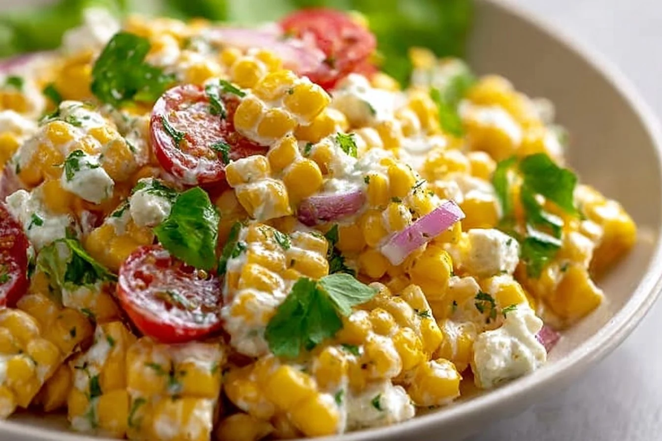 Healthy Street Corn Salad with Greek Yogurt street corn salad Healthy Street Corn Salad with Greek Yogurt
