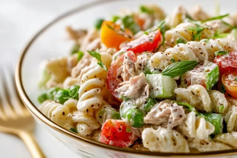 Healthy Tuna Pasta Salad street corn pasta salad Healthy tuna pasta salad with fresh vegetables and light dressing