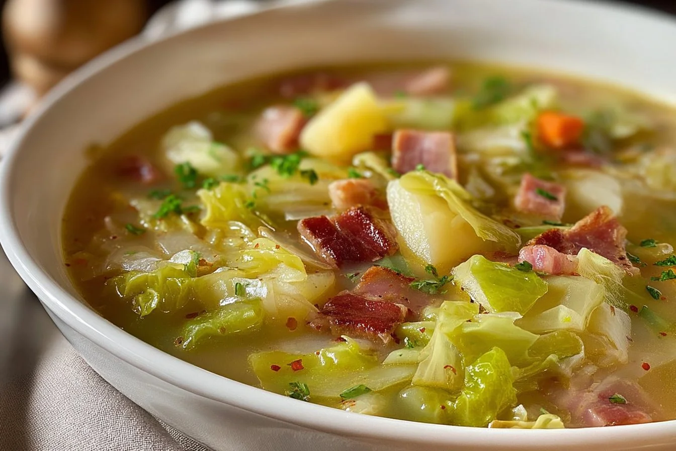 Irish Bacon, Cabbage, and Potato Soup bacon cabbage potato soup Irish Bacon, Cabbage, and Potato Soup