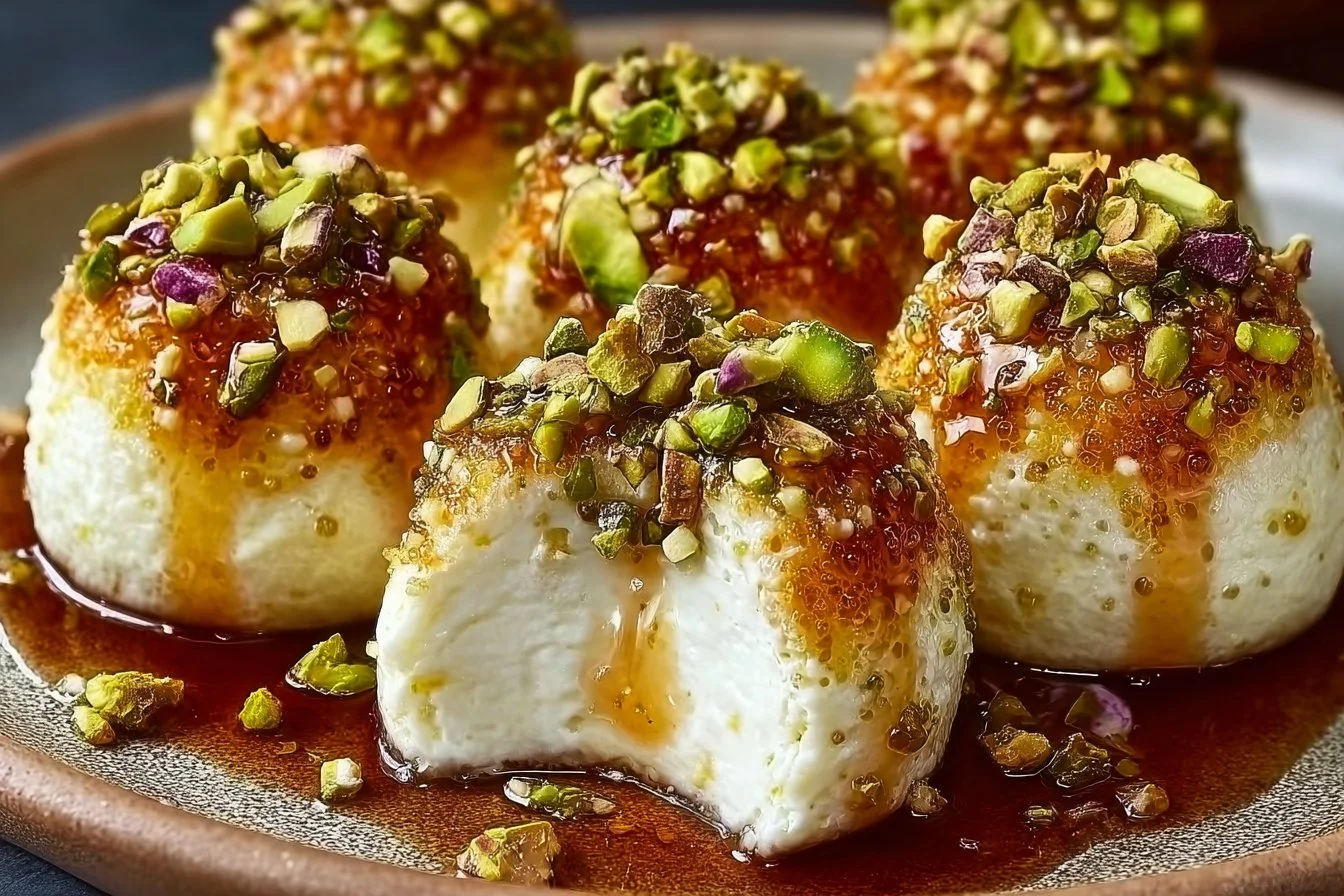 Ricotta Bites with Pistachios ricotta bites Ricotta Bites with Pistachios