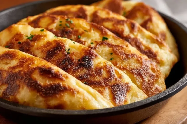 Simple and authentic Irish potato bread made in a skillet