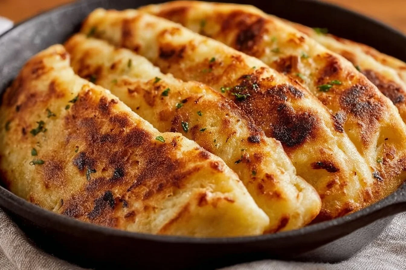 Super Simple Authentic Irish Potato Bread Made in a Skillet