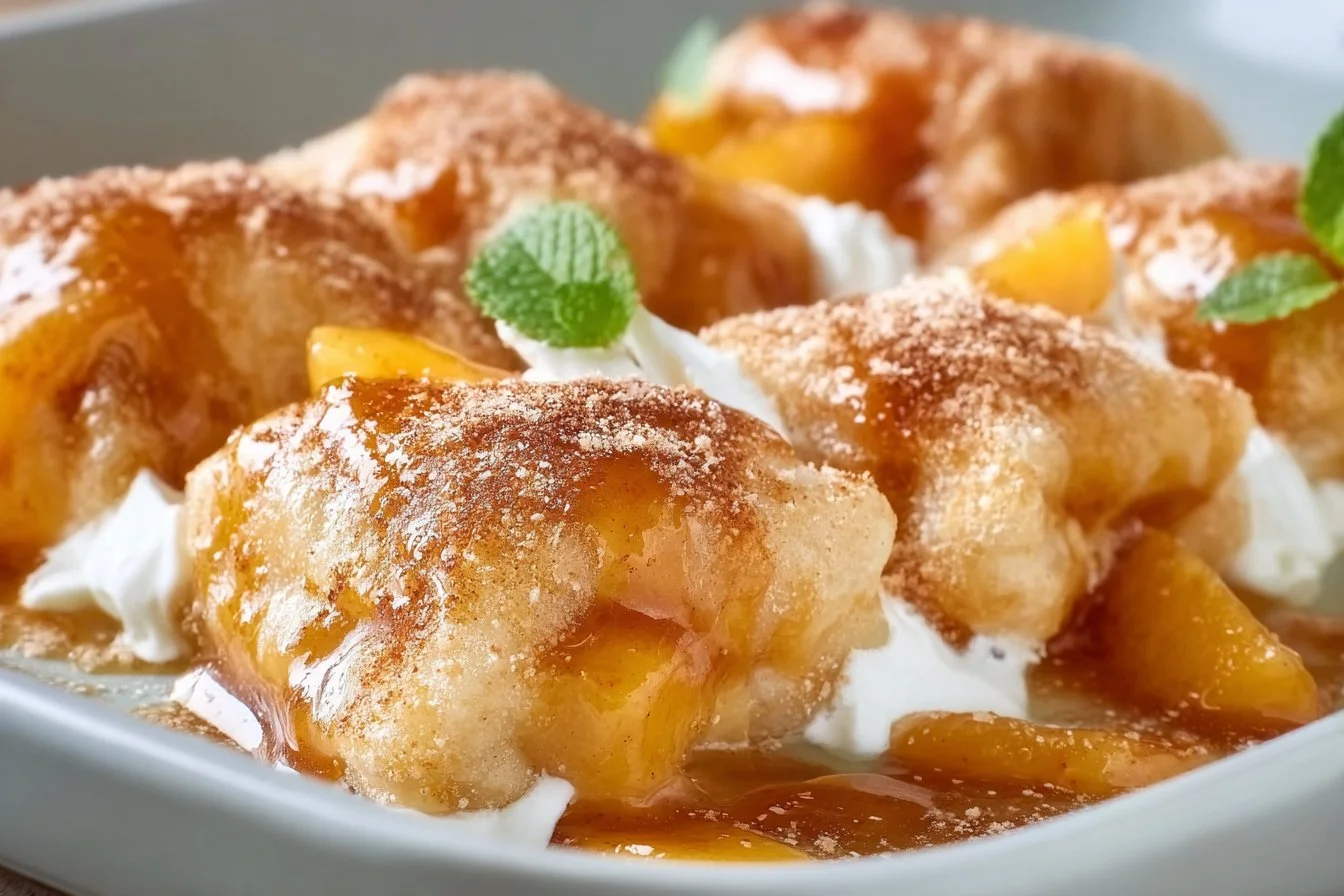 Easy Peach Dumplings