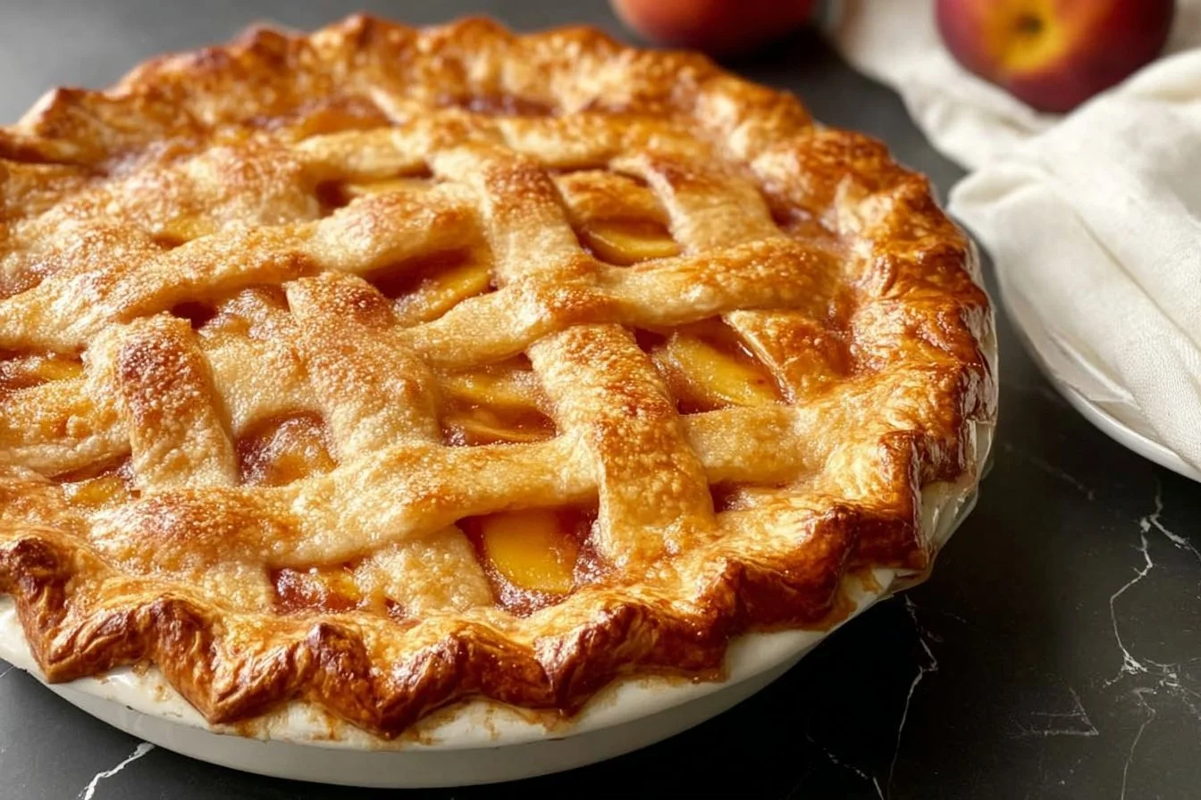 Easy Peach Pie with Canned Peaches Recipe