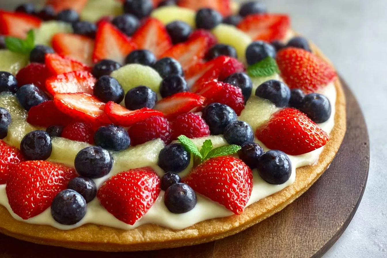 Fourth of July Fruit Pizza