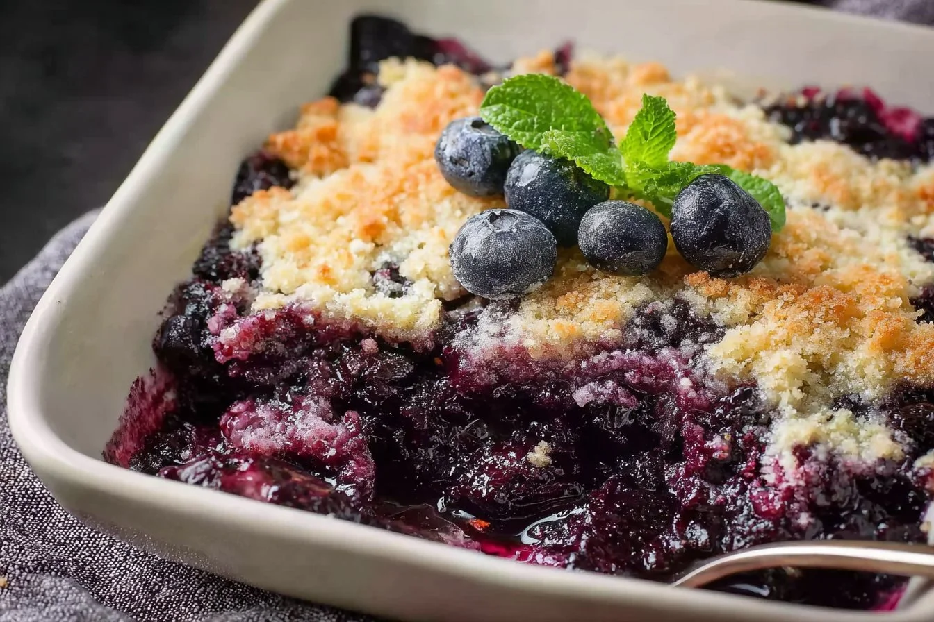 Low Carb Blueberry Cobbler
