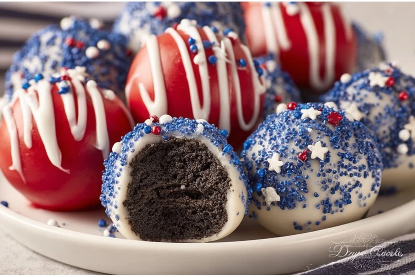 Patriotic Oreo Balls