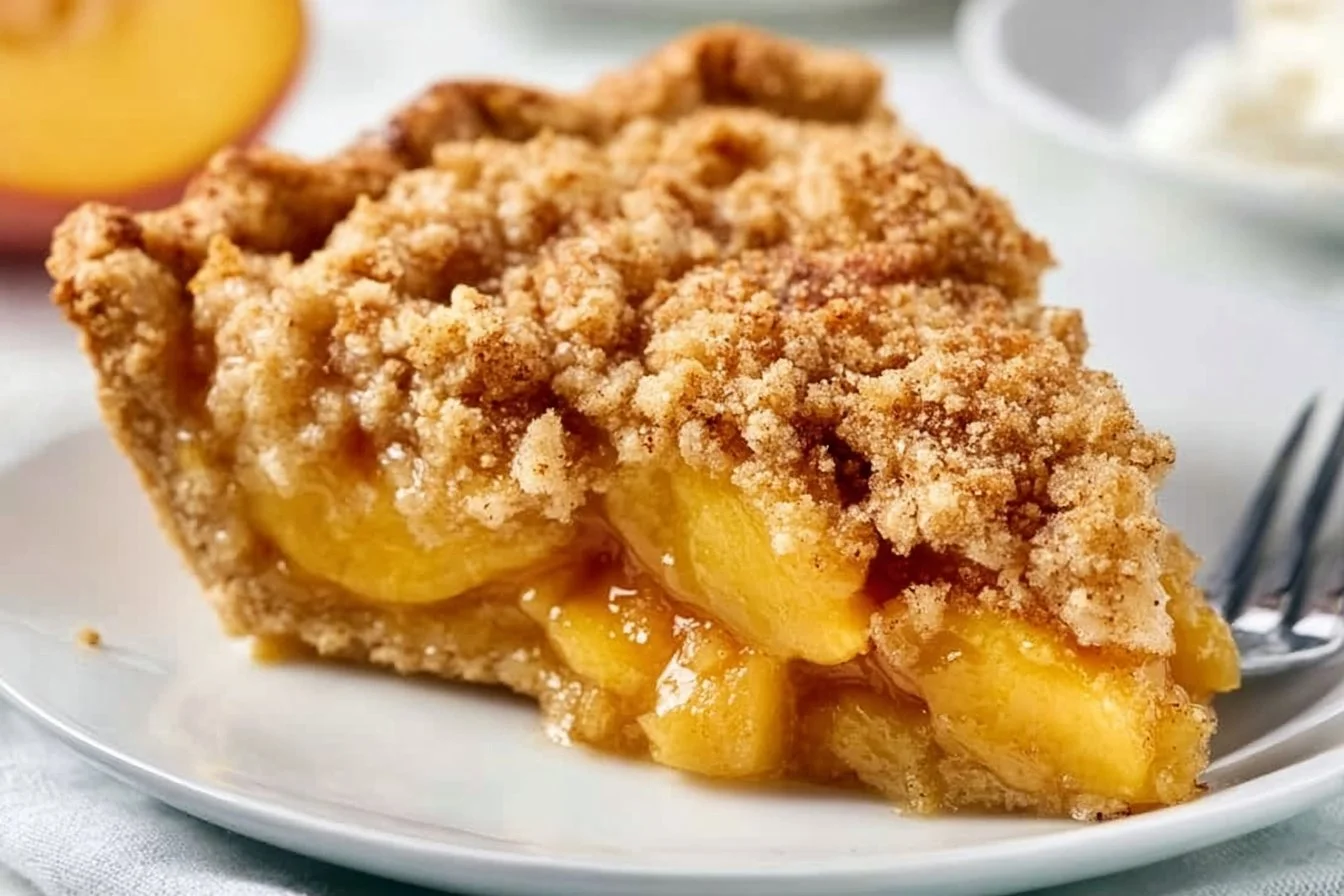 Peach Crumble Pie