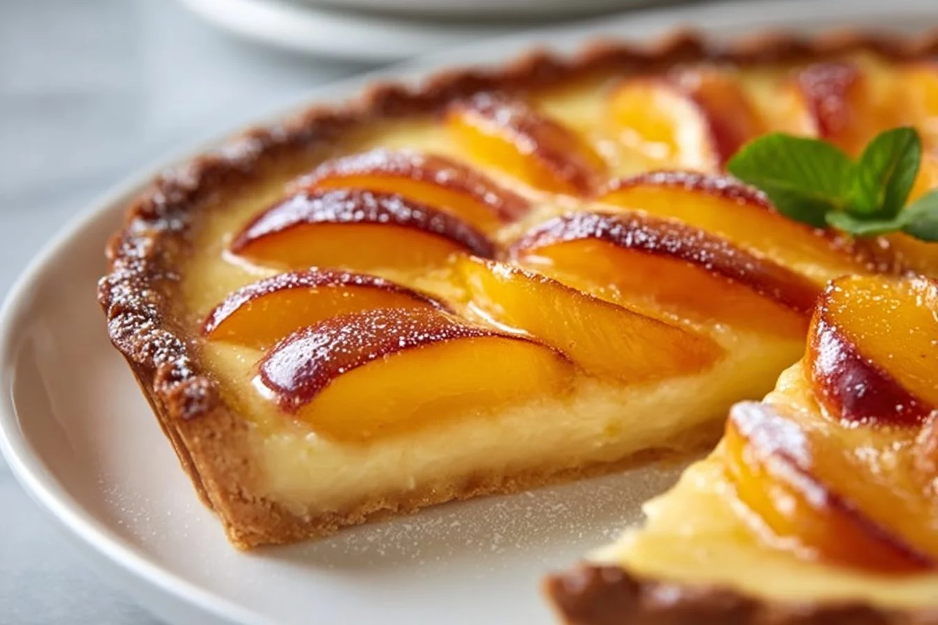 Peach Custard Pie