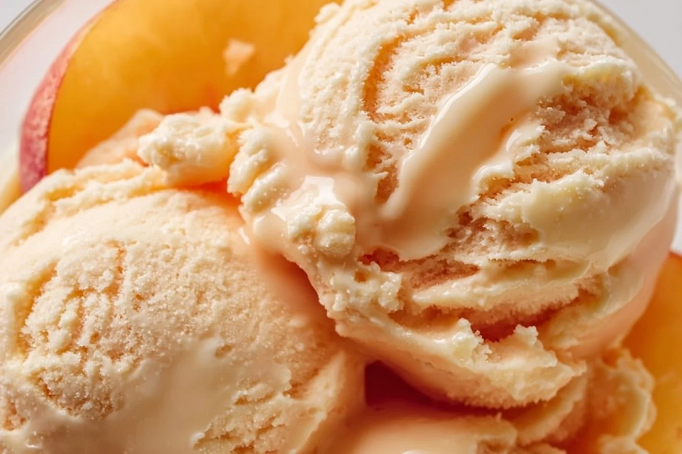 Peach Greek Frozen Yogurt