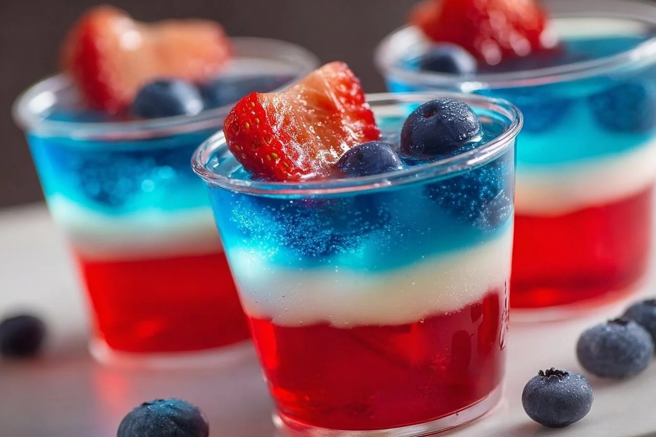 Red white and blue Drinks Jello shots Jello shots Pin on Drinks