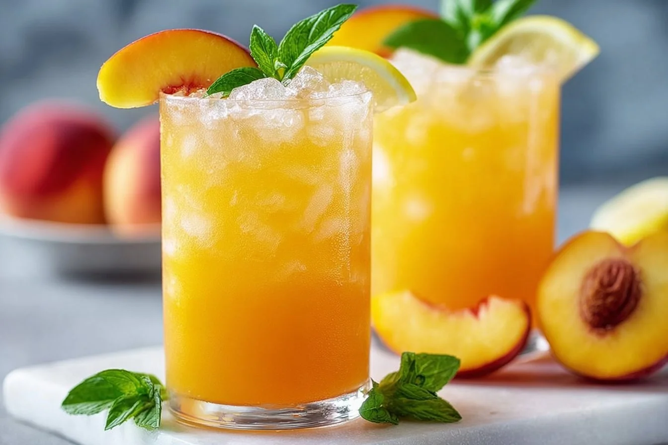 Refreshing Peach Lemonade: Sip into Summer Bliss