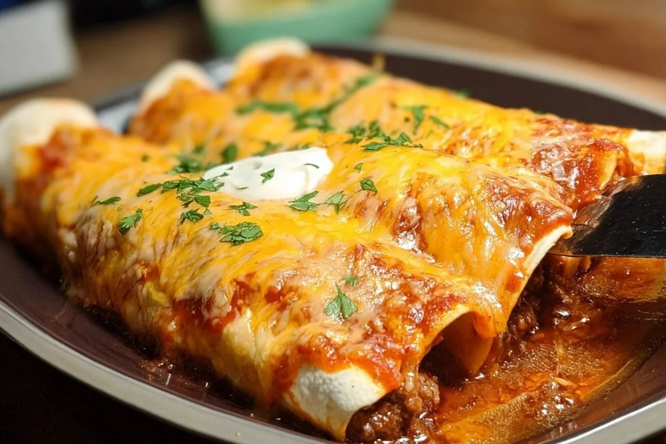 5 Ingredient Beef Enchiladas beef enchiladas 5 Ingredient Beef Enchiladas