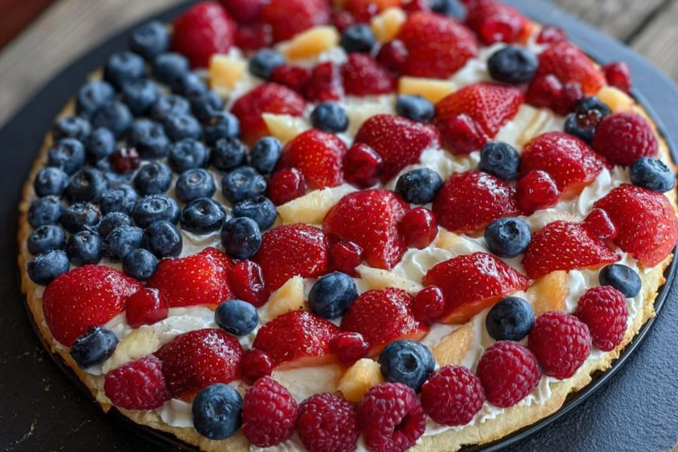 American Flag Fruit Pizza fruit pizza American Flag Fruit Pizza