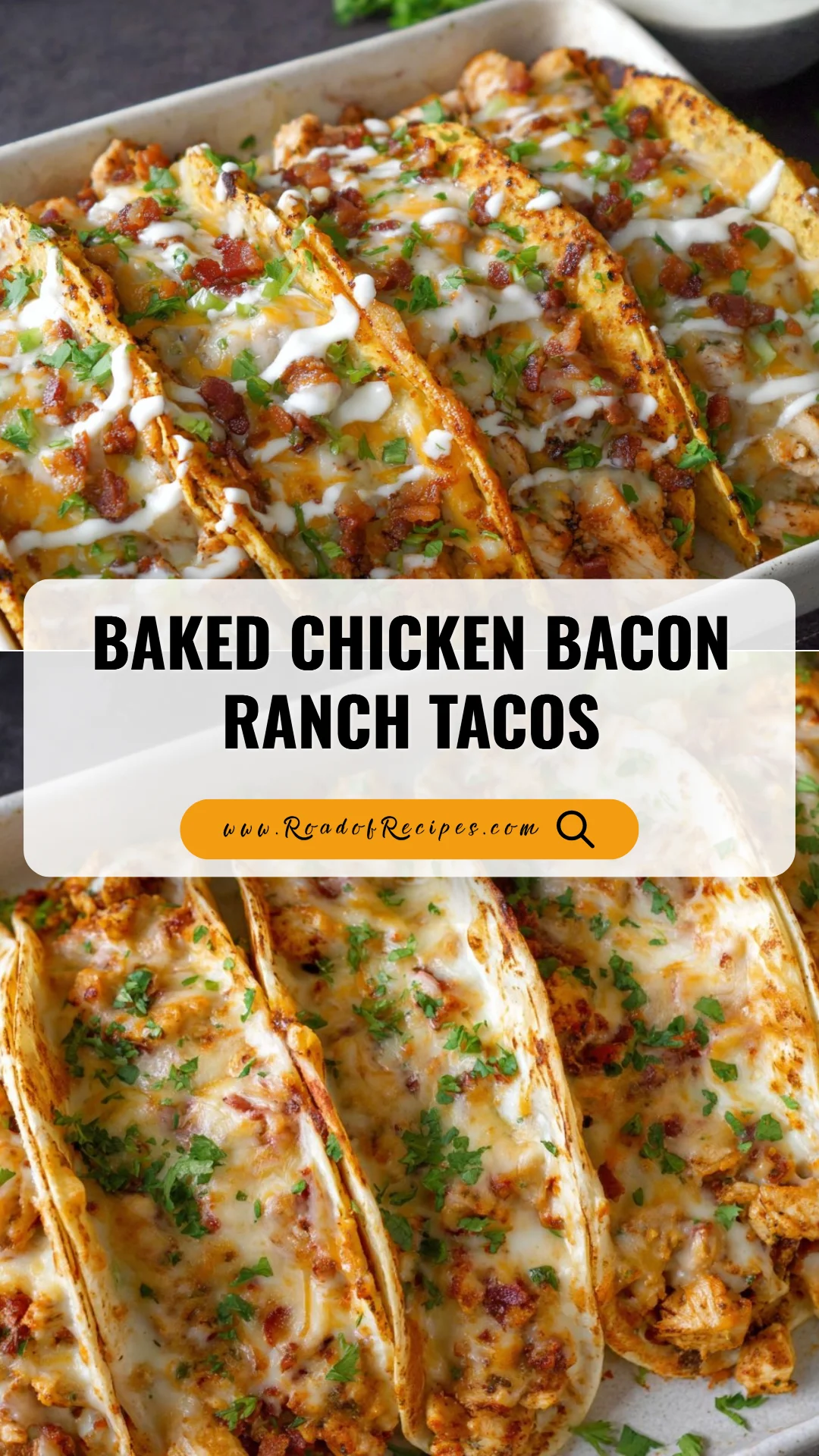 Baked Chicken Bacon Ranch Tacos chicken bacon ranch tacos Baked Chicken Bacon Ranch Tacos