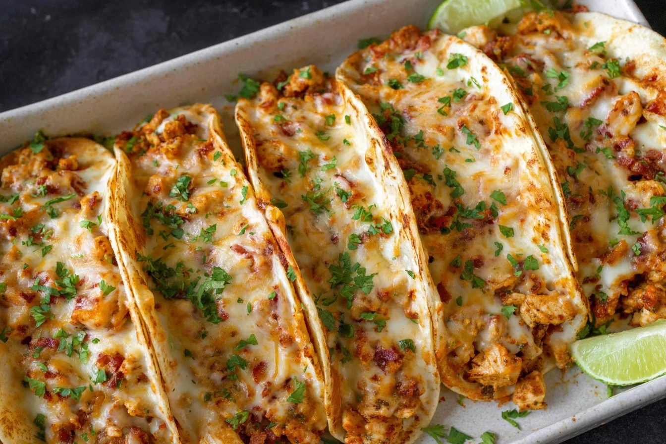 Baked Chicken Bacon Ranch Tacos chicken bacon ranch tacos Baked Chicken Bacon Ranch Tacos