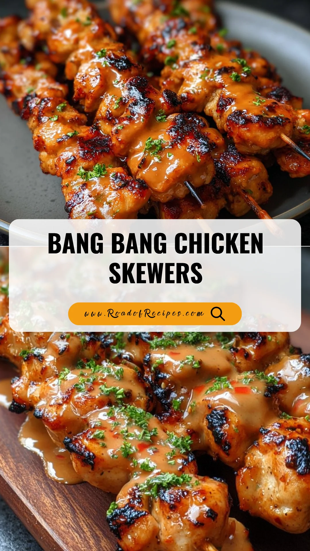 Bang Bang Chicken Skewers