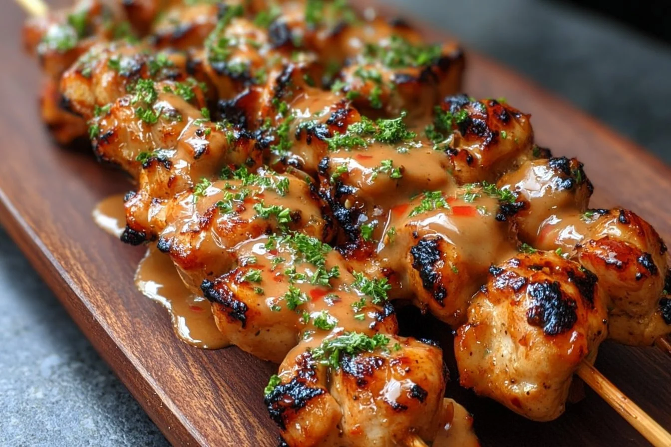 Bang Bang Chicken Skewers
