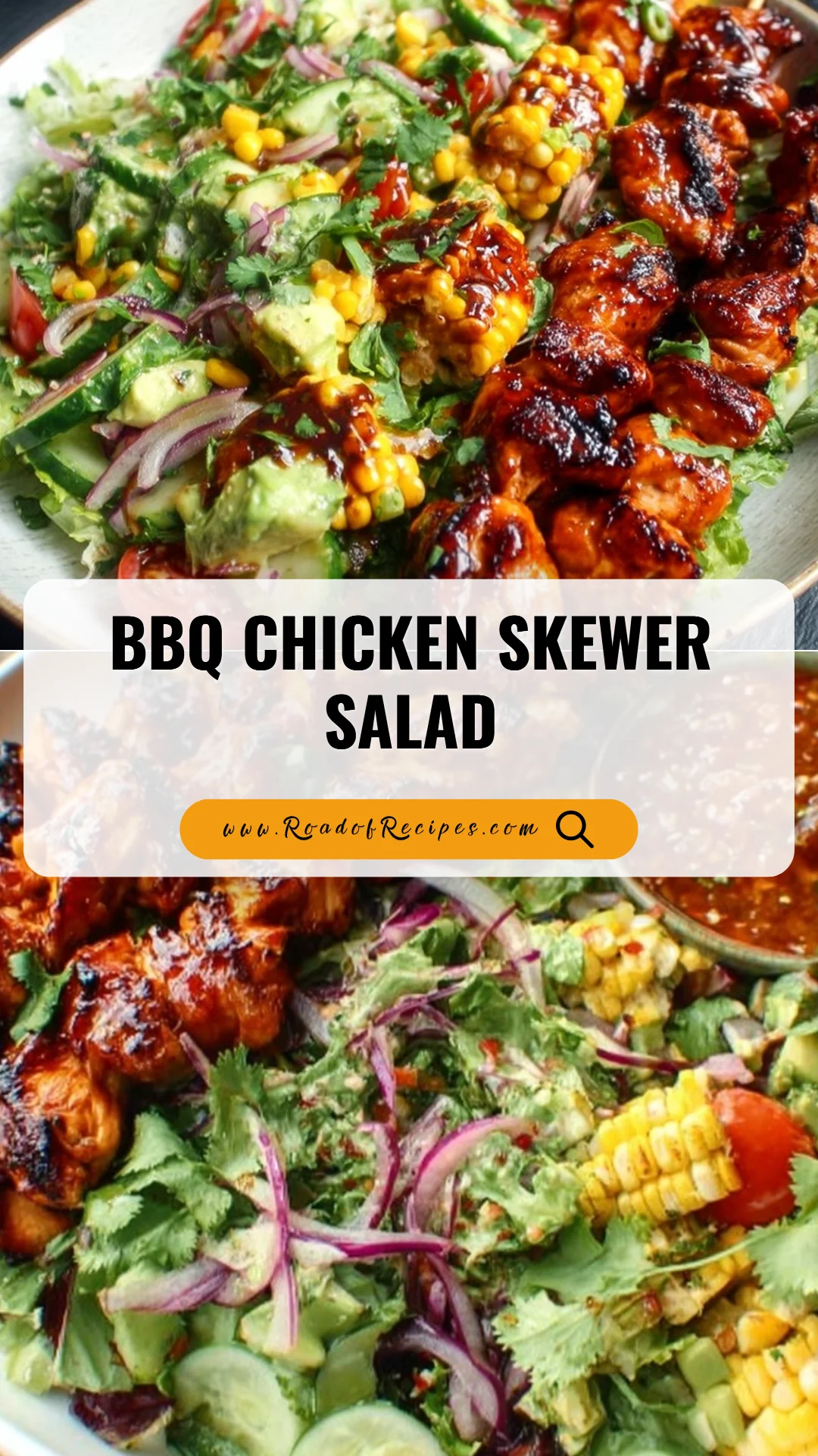 BBQ Chicken Skewer Salad BBQ chicken salad BBQ Chicken Skewer Salad