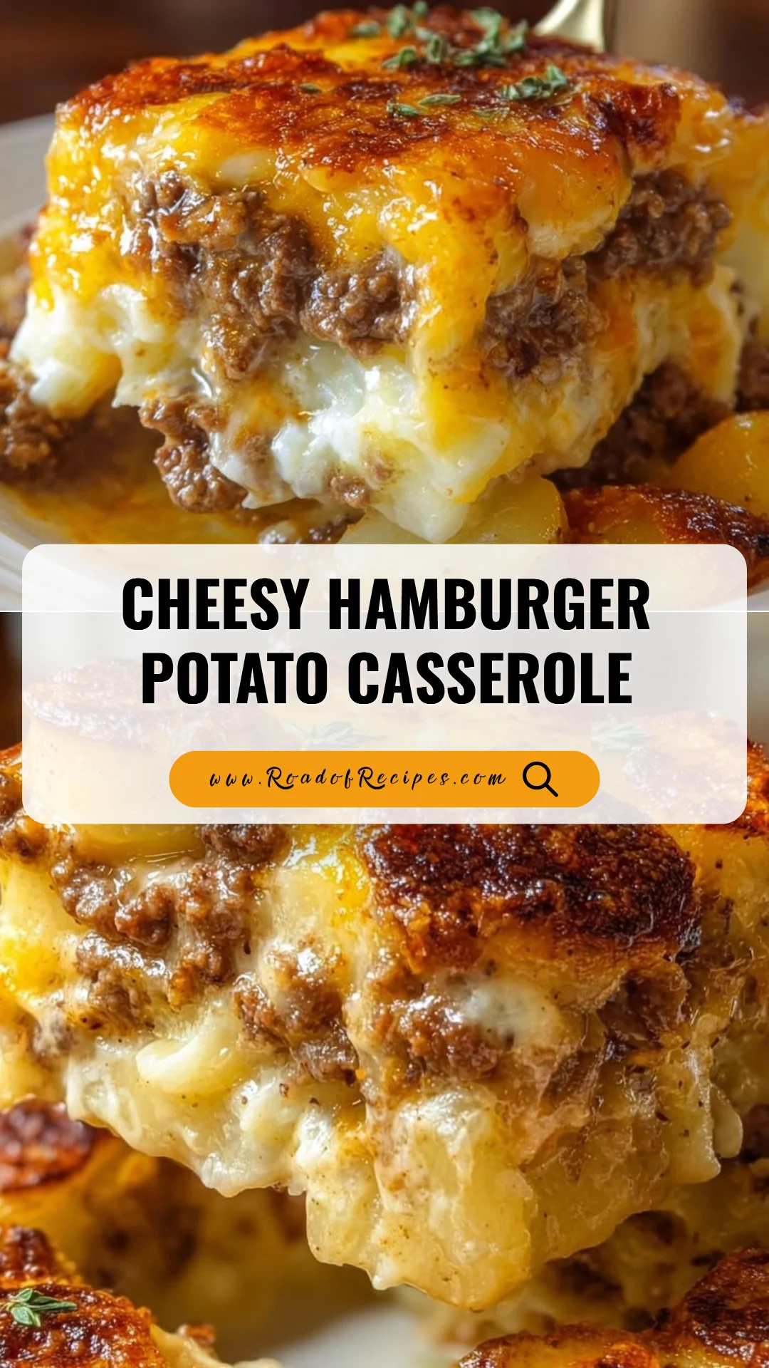 Cheesy Hamburger Potato Casserole hamburger potato casserole Cheesy Hamburger Potato Casserole
