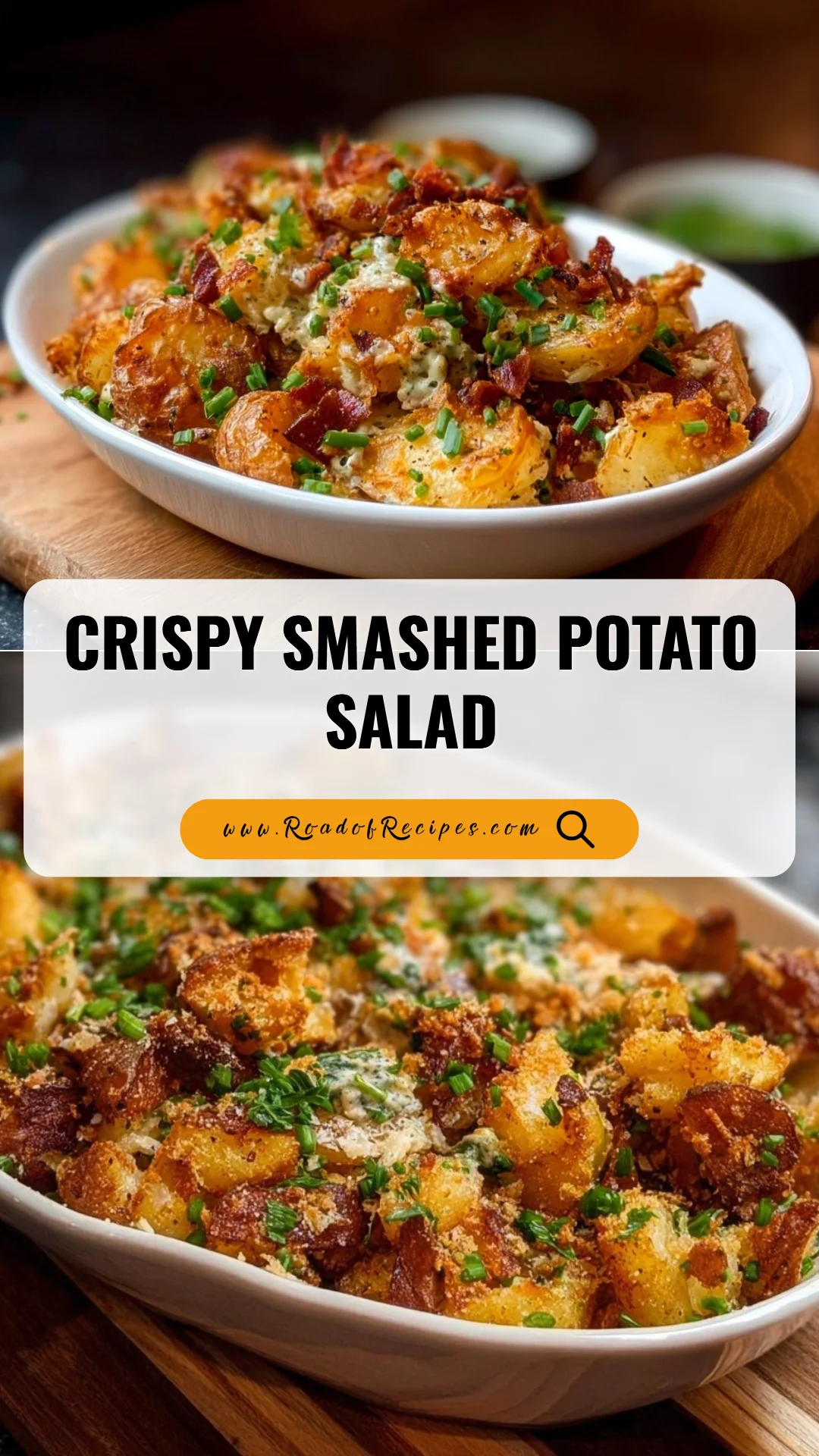 Crispy Smashed Potato Salad smashed potato salad Crispy Smashed Potato Salad