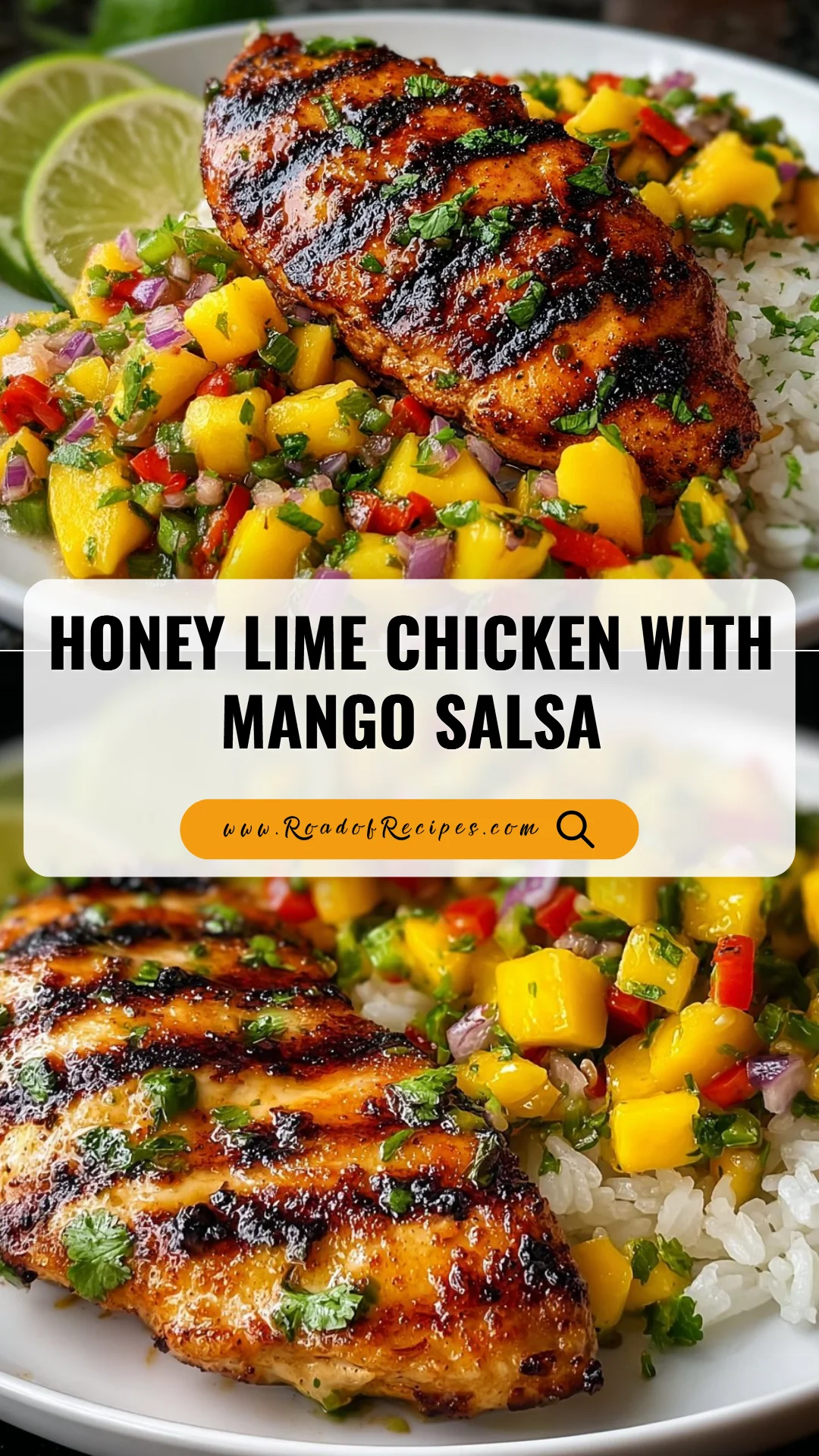 Honey Lime Chicken with Mango Salsa