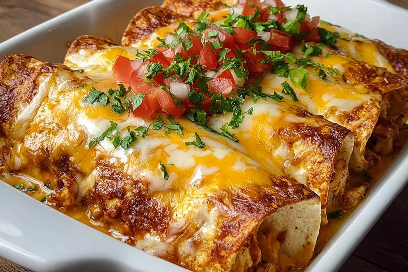 Indulgent Queso Chicken Enchiladas for Quick Weeknight Dinners