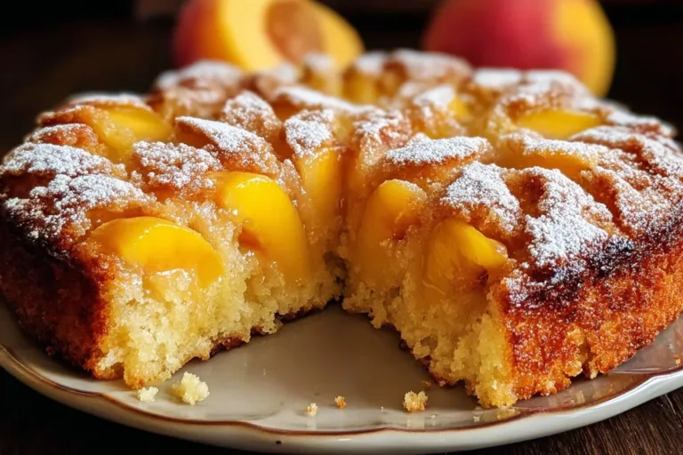 Irresistible Summer Peach Cake key lime pie Delicious summer peach cake with fresh peaches and whipped cream topping