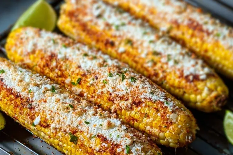 Mexican Street Corn (Elote) Mexican Street Corn Delicious Mexican Street Corn (Elote) with cheese, chili, and lime toppings.