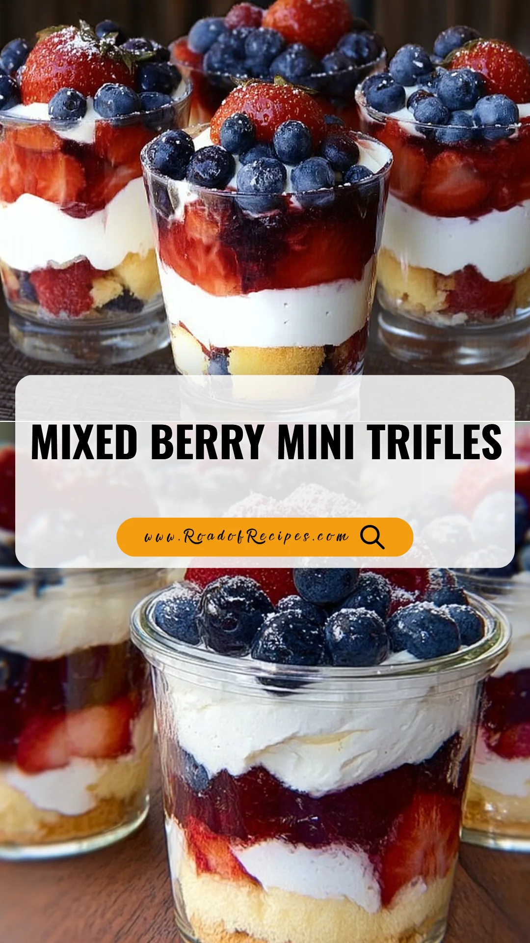 Mixed Berry Mini Trifles mixed berry trifles Mixed Berry Mini Trifles