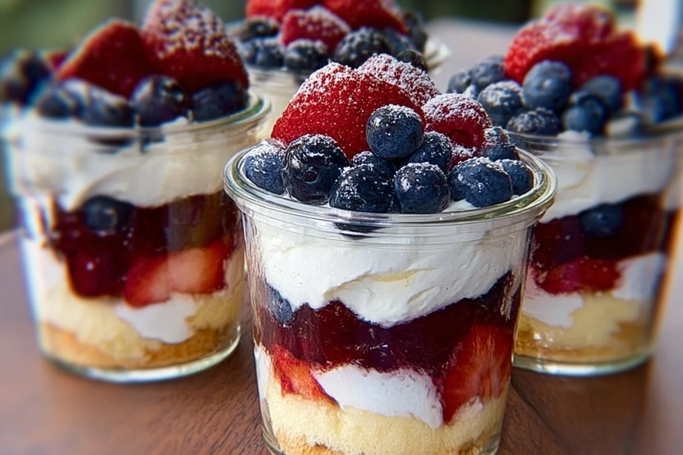 Mixed Berry Mini Trifles mixed berry trifles Mixed Berry Mini Trifles